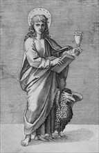 Saint John holding chalice in left hand