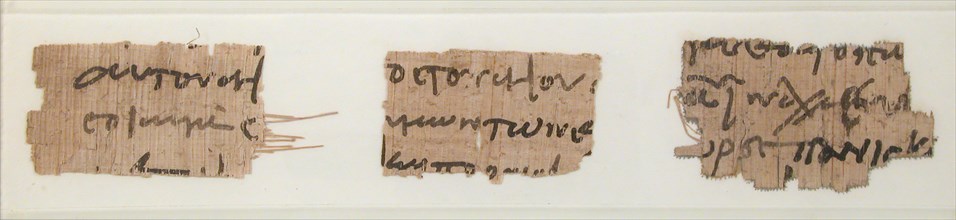 Papyrus Fragments of a Deed