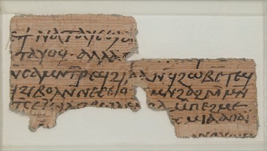 Papyrus Fragment of Two Letters