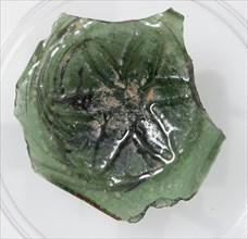 Glass Fragment with Pressed Flower