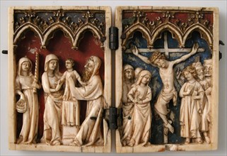 Diptych with Presentation of Christ in the Temple and Crucifixion