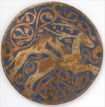 Medallion with Hound Attacking Stag