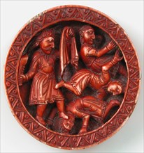 Game Piece with Samson Slaying the Philistines with the Jawbone of an Ass