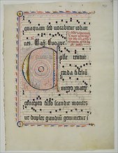 Manuscript Leaf with Initial C