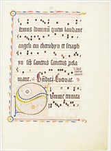 Manuscript Leaf with Initial S