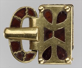Gold Buckle with Garnets