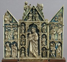 Triptych with Virgin and Child and Saints