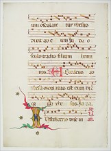 Manuscript Leaf with Initial I