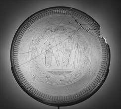 Glass Dish with an Engraving of the Raising of Lazarus