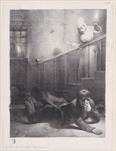 A Fall Down the Stairs, 1834-35.