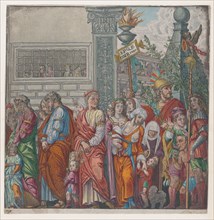 Sheet 7: procession, from The Triumph of Julius Caesar, 1599.