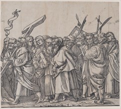 Section F: Saints holding crosses, books, and weapons, from The Triumph of Christ, 1836.