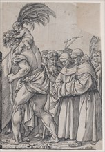 Section H: Saint Christopher carrying the Christ Child, from The Triumph of Christ, 1836.
