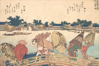 Shower at the New Yanagi Bridge, 1806.