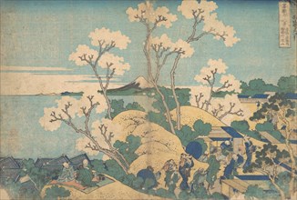 Fuji from Gotenyama at Shinagawa on the Tokaido (Tokaido Shinagawa Gotenyama no Fuji), from the series Thirty-six Views of Mount Fuji (Fugaku sanjurokkei), ca. 1830-32.