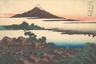 Dawn at Isawa in Kai Province (Koshu Isawa no akatsuki), from the series Thirty-six Views of Mount Fuji (Fugaku sanjurokkei), ca. 1830-32.