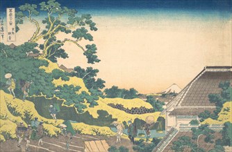 Surugadai in Edo (Toto Sundai), from the series Thirty-six Views of Mount Fuji (Fugaku sanjurokkei), ca. 1830-32.