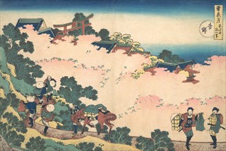 Cherry Blossoms at Yoshino (Yoshino), from the series Snow, Moon, and Flowers (Setsugekka), ca. 1833.