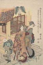 Young Ladies Paying Homage to a Shrine, ca. 1814.