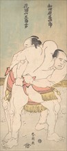 The Sumo Wrestlers Wadagahara Jinshiro and Kachozan Gorokichi, ca. 1783.
