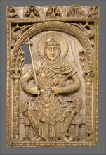 Plaque with the Virgin Mary as a Personification of the Church, Carolingian, ca. 800-825.