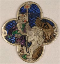 Plaque with Christ with Adam and Eve in Limbo, Catalan, 14th century.