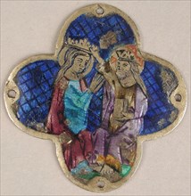 Plaque with the Heavenly Coronation of the Virgin, Catalan, 14th century.