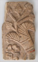 Relief Fragment with Rosette and Lotus Design, Coptic, 6th-7th century.