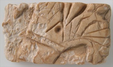 Relief Fragment with Lotus Design, Coptic, 6th-7th century.