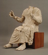 Seated Man, Coptic, 4th-7th century.