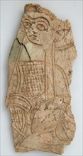 Fragment of a Plaque with a Standing Woman, Coptic, 4th century.
