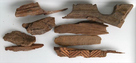 Wood Fragments, Coptic, 4th-7th century.