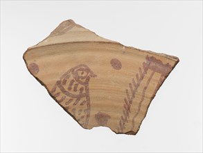 Shard with Bird, Coptic, 3rd-7th century.
