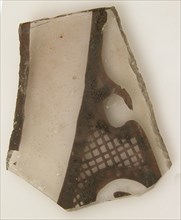 Grisaille Fragment with Plant Motif, Crusader, 1220-72.