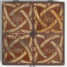 Tiles, Dutch, 14th-15th century.