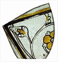 Glass Fragment, European, ca.1400.