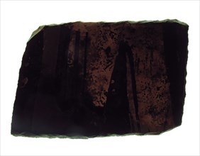 Glass Fragment, European, 13th-14th century.