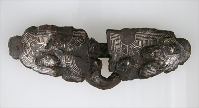 Belt Buckle and Counter Plate, Frankish, 7th century.
