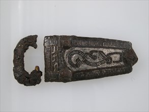 Plate and Loop of a Belt Buckle, Frankish, 7th century.