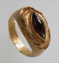 Finger Ring with Oval Bezel, Frankish, 7th century.