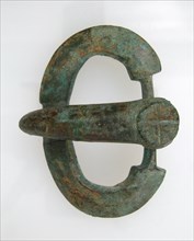 Belt Tongue and Oval Loop from a Buckle, Frankish, 7th Century.