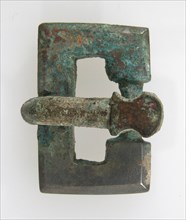 Belt Tongue and Rectangular Loop from a Buckle, Frankish, 500-700.