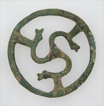 Openwork Belt Fitting with Serpent Design, Frankish, 500-700.