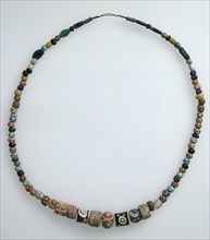 Beads from Necklaces, Frankish, 500-600.