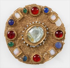 Disk Brooch, Frankish, 7th century or later.