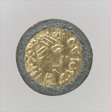 Gold Disk Brooch, Frankish, 7th century.