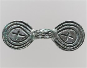 Equal-Arm Brooch with Cross Decoration, Frankish, 7th-8th century.