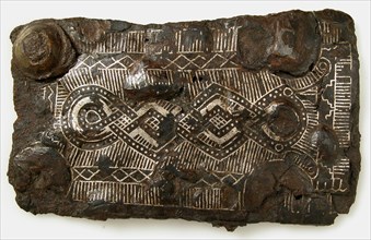 Counter Plate of a Belt Buckle, Frankish or Burgundian, 4th-7th century.