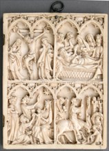 Right Wing of a Diptych, French, 14th century.