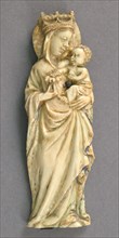 Plaque with the Virgin and Child, French, ca. 1400.